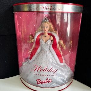 Barbie Holiday Celebration 2001 Gorgeous!! new In Box